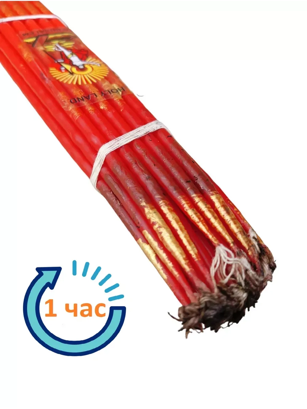 Красные Иерусалимские свечи 24см 33шт