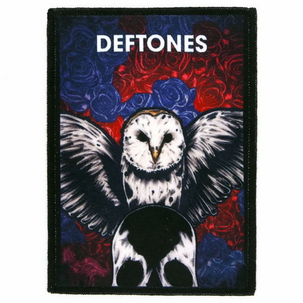 Нашивка Deftones сова с черепом цв. (865)