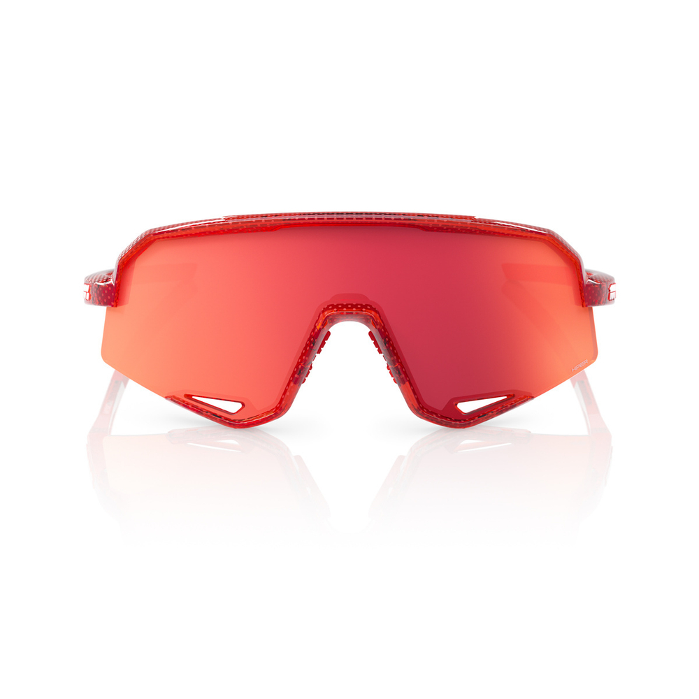 Спортивные очки с диоптриями 100% SLENDALE Campari Translucent Red - HiPER Fire Red Mirror Lens