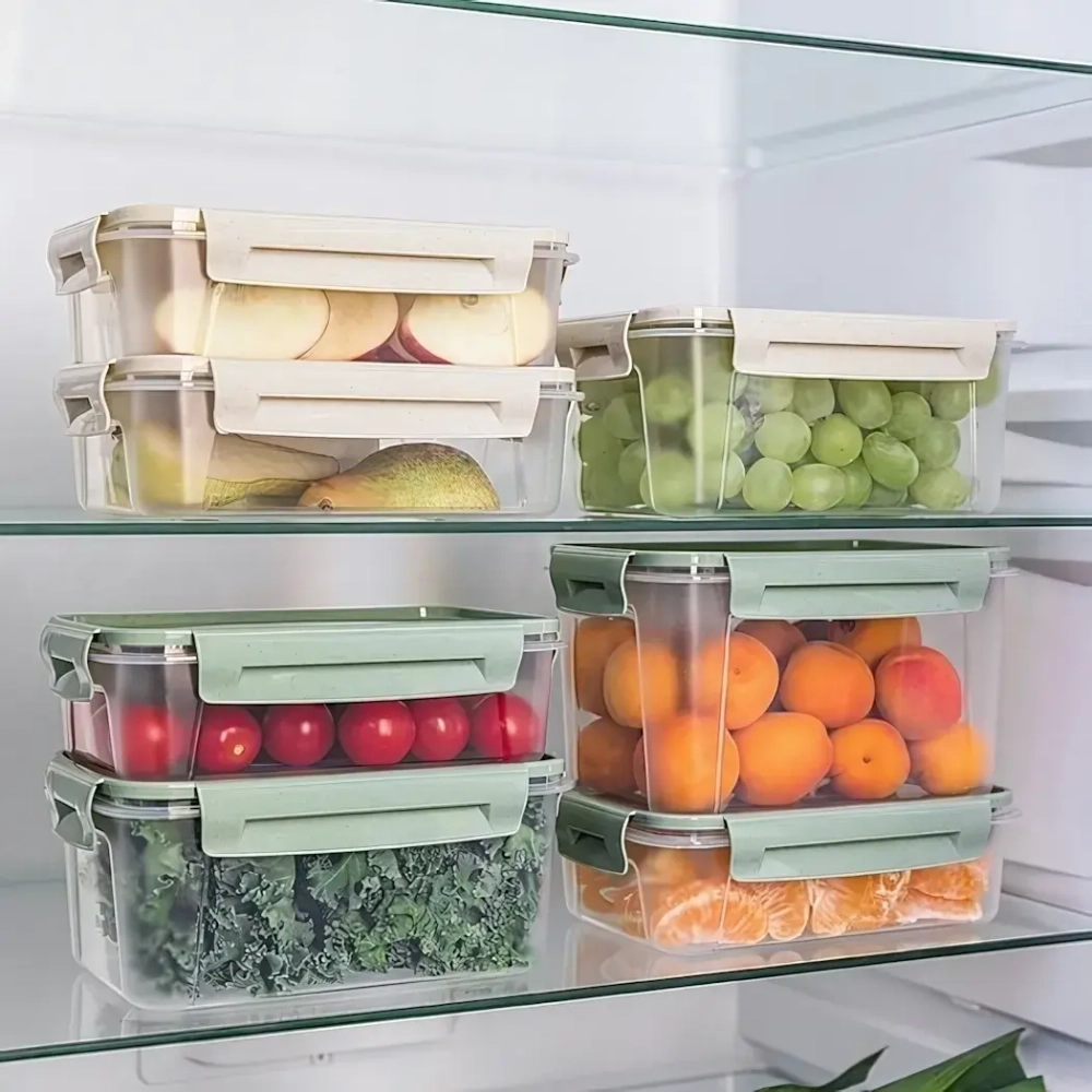 Контейнер для продуктов 1,5л «LOCK&OK» зеленый флэк