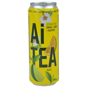 Чай AI TEA зеленый Лимон/Лайм 0,45 л/бут 12 бут/кор
