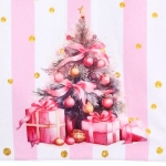 Полотенце кухонное «PinkMagic - Новогодняя ёлка» 40*57 см, микрофибра 200 гр/м2