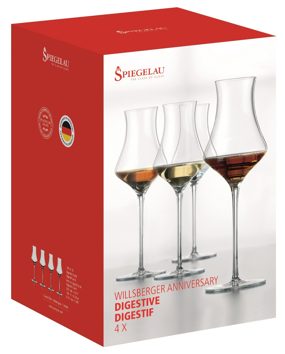 Набор из 4-х бокалов для дижестива Willsberger Anniversary Digestive 190 мл Spiegelau