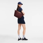 Longchamp Le Pliage Original M Tote Bag "Burgundy - Recycled Сanvas"