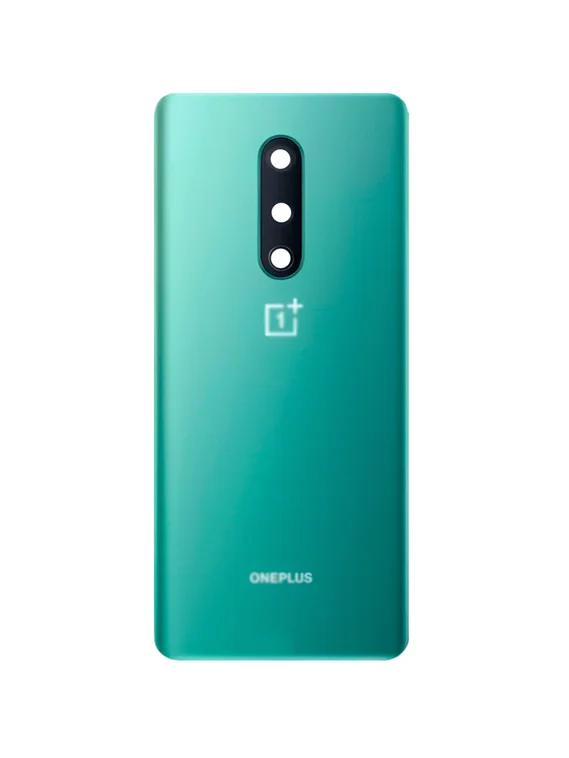 Задняя крышка для OnePlus 8 зеленая матовая (Glacial Green) со стеклом камеры