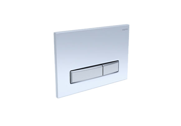 Кнопка смыва Aquatek (Акватек) Slim KDI-0000022, цвет Белая глянец/Никель