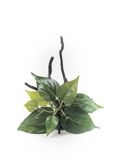 Коряга с растениями 23*17*15см