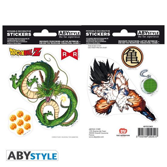 Наклейки Dragon Ball DBZ Shenron 16x11cm 2 sheets ABYDCO415