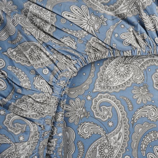 Простыня на резинке  Ясмин ,  90x200х30 , полисатин  DOMTEKC