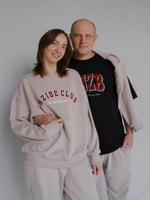 Футболка овер NZB unisex, черная