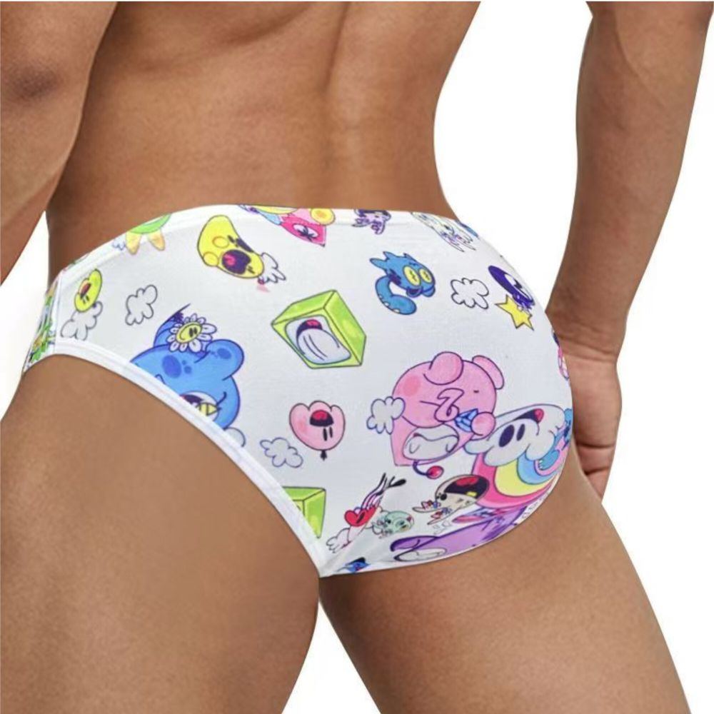 Мужские трусы танга белые PUMP! MP296-1