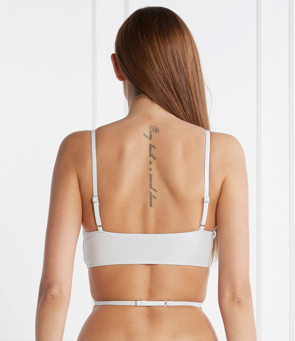 Топ бикини Calvin Klein Swimwear - серебряный(KW0KW02250)