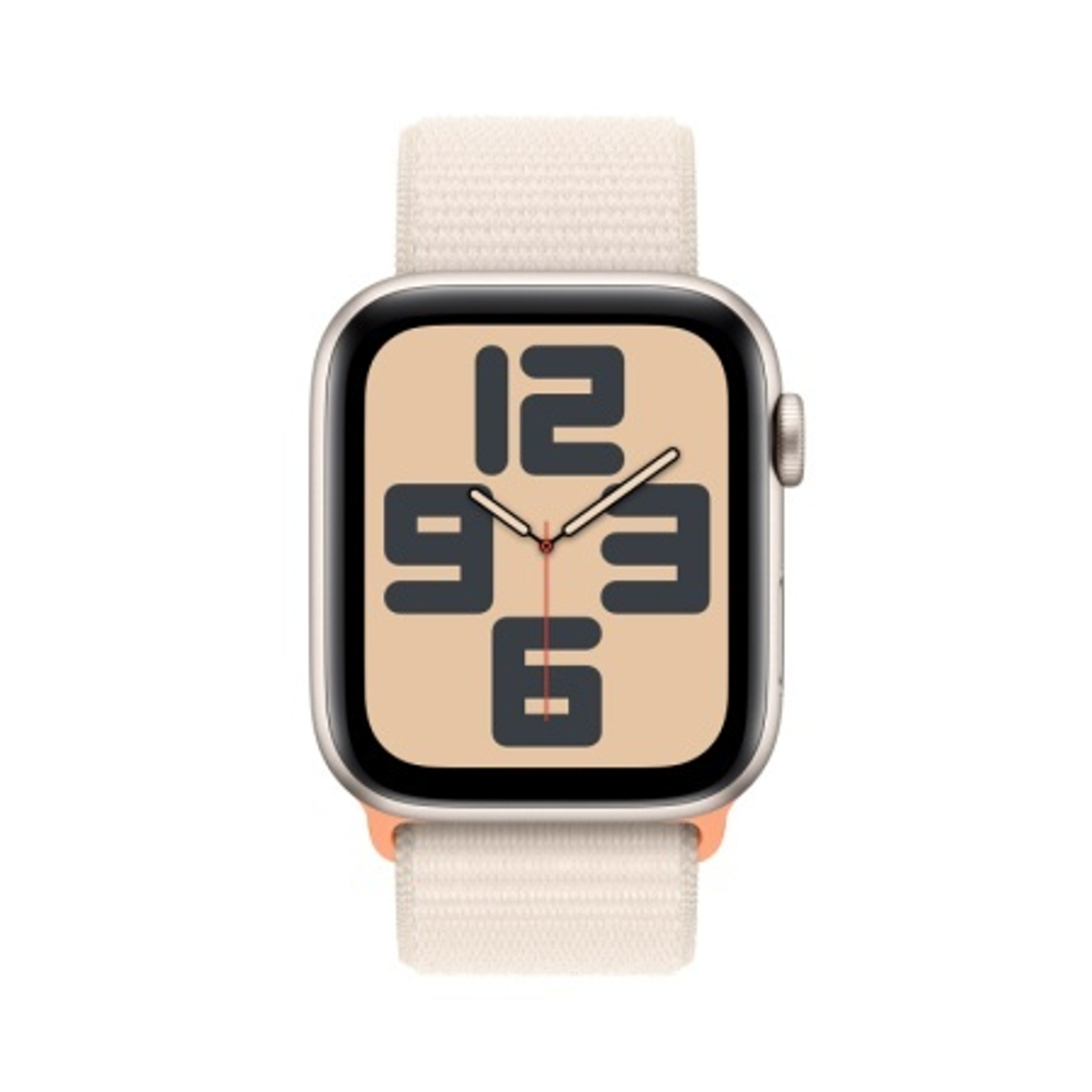 Часы Apple Watch SE (2023), спортивный ремешок цвета «сияющая звезда»
