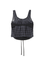Топ Halter Strap Plaid Sleeveless