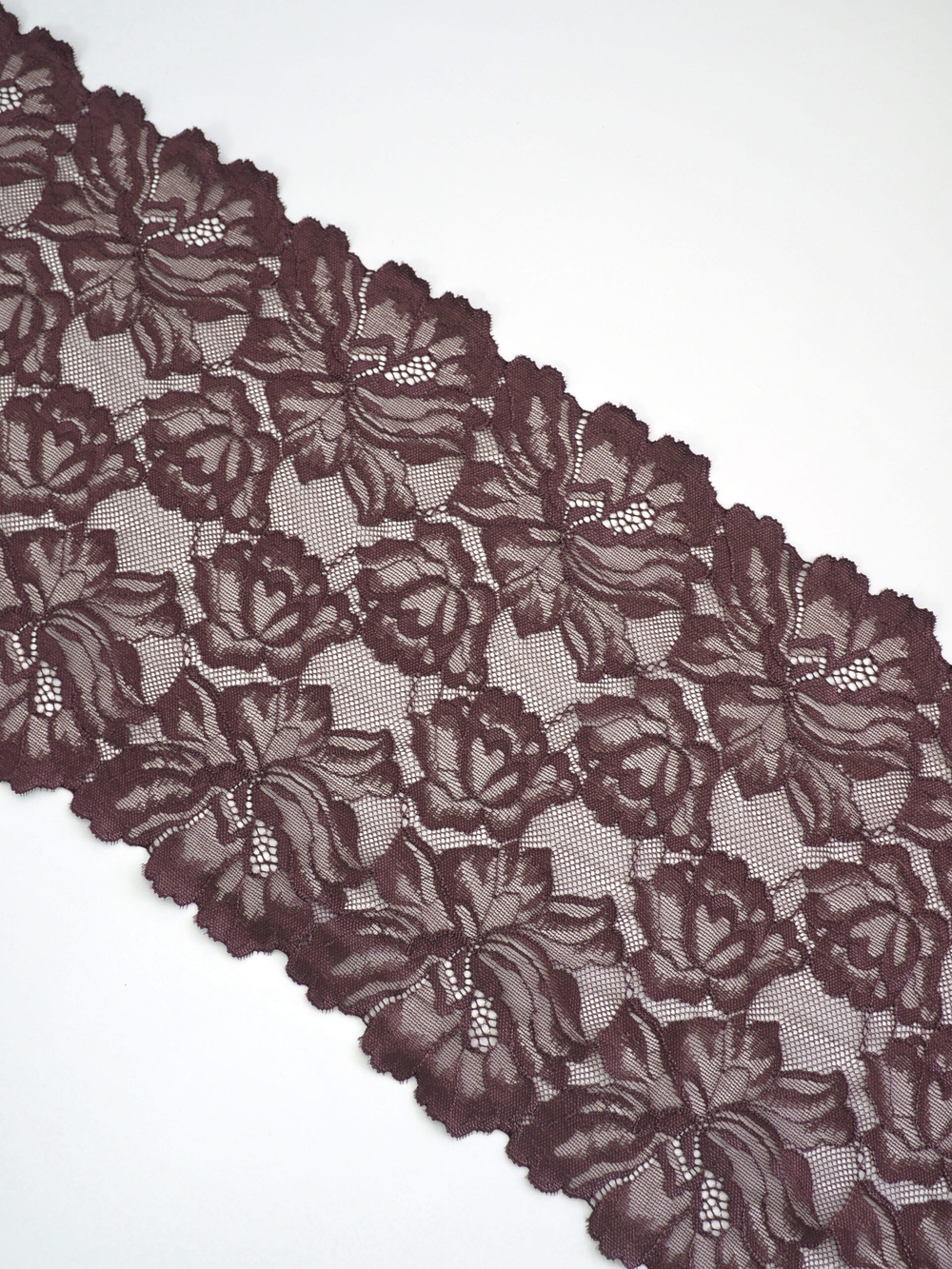 Эластичное кружево для белья шоколад ширина 23 см