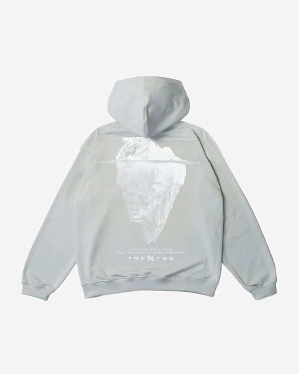 Худи Айсберг серо-голубое - фото 3