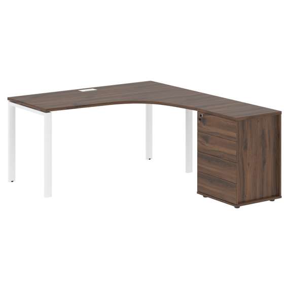 Стол эргономичный с тумбой EUCET 1518(R)  1560х1880х750 EDIS