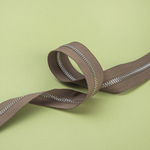 Молния №5 НИКЕЛЬ/БЕЖ металлическая двухсторонняя, мп