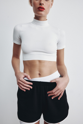 Шорты из футера Чёрный