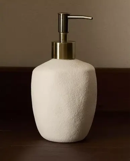 ZARA HOME ДОЗАТОР МЫЛА С РЕЛЬЕФНЫМ УЗОРОМ, БЕЛЫЙ