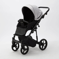 Детская коляска Adamex Mobi 2 в 1 M-TK01 Светло-серый