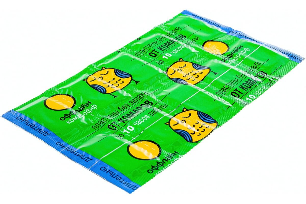 ПЛАСТИНЫ КОМАРОФФ ПОПЕРЕЧНЫЕ БЗ ЗАПАХА