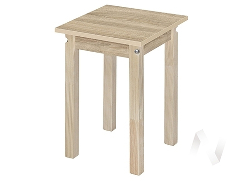 Табурет ПН ЛДСП (бесцветный лак/дуб сонома)