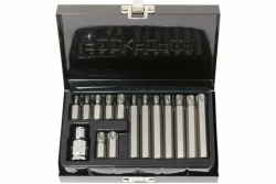 Набор бит RF-4156C TORX с битодержателем,15пр. 1/2"(L: 30/75мм; Т20,Т25,Т30,Т40,Т45,Т50,Т55), в кейсе ROCKFORCE