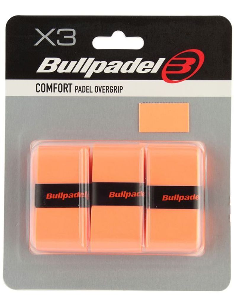 Теннисные намотки Bullpadel Comfort Padel Overgrip GB 1200 3P - Оранжевый