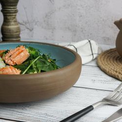 Салатник 700 мл d 18,5 см h5 cм Blue Matt New Brown Taiga P.L. [1]