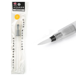 Кисть синтетика круглая №3 с резервуаром для воды, туши, чернил