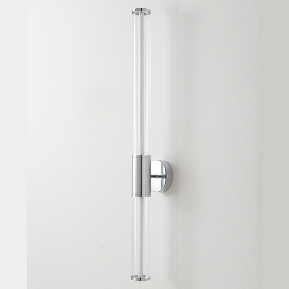 Настенный светодиодный светильник Crystal Lux LINEUP AP18W LED CHROME