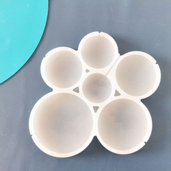 Силиконовая форма для леденцов «Круги 6 в 1»