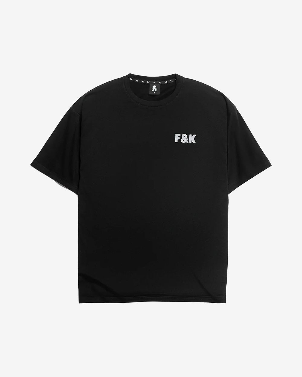 Футболка Hardlunch оверсайз F&K черная