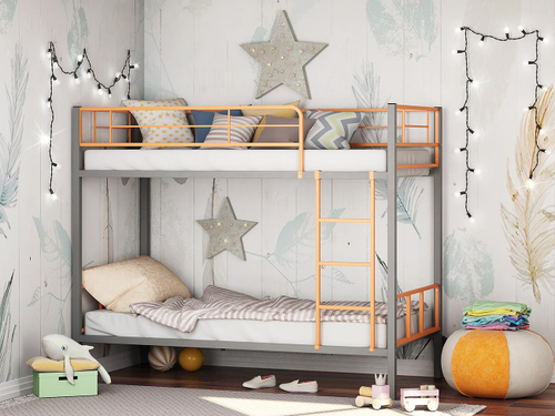 Кровать Севилья-2.01 комбо серая