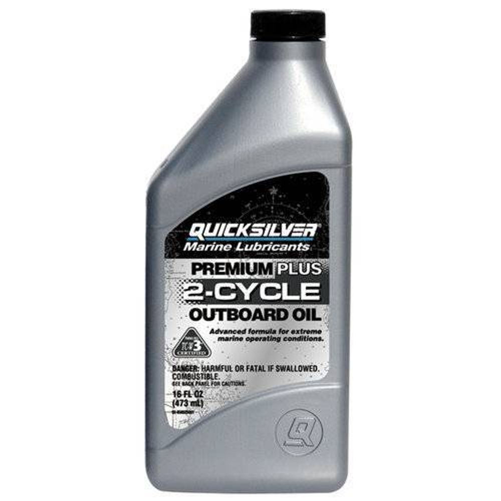 Моторное масло Quicksilver Premium Plus для лодочных моторов (2Т, синт.)