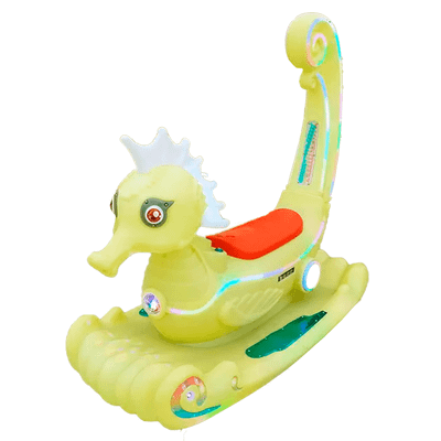 Парковый электромобиль «Морской конек», желтый