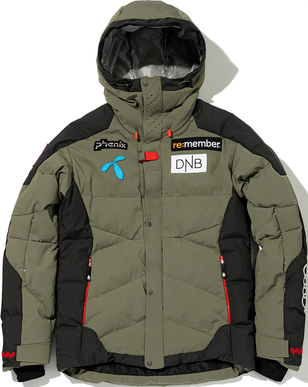 PHENIX куртка пуховая горнолыжная TEAM NOR EFB72OT01 Куртка Norway Alpine Team Hybrid Down Jacket KA