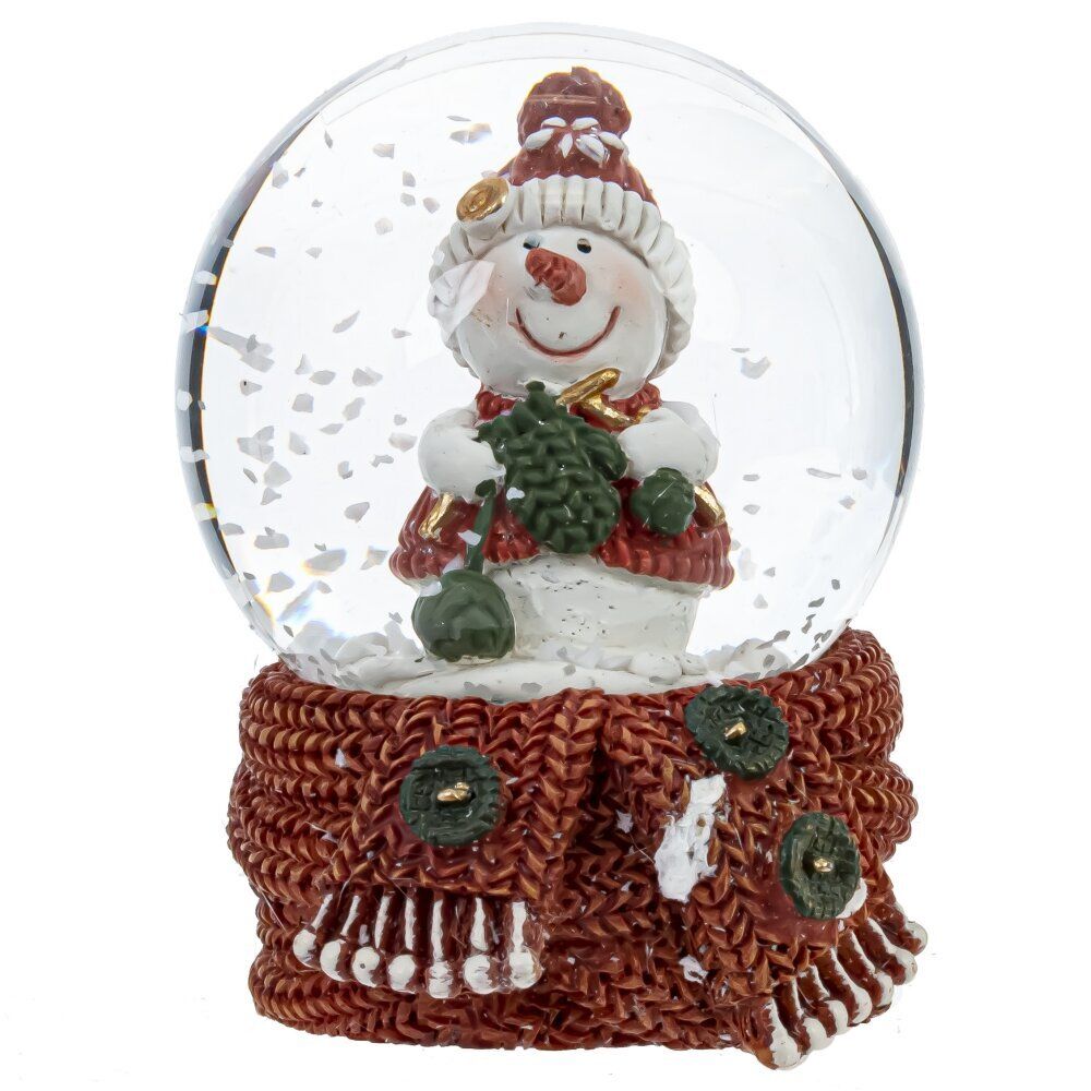 GAEM Фигурка декор в стекл шаре "Снеговик", D 4.5 см, L5 W4,5 H6 см, 2в.