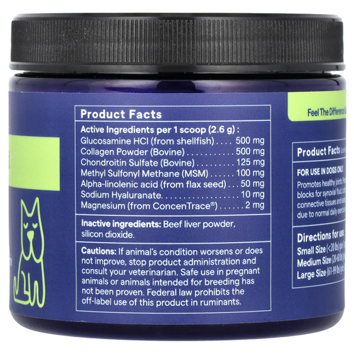 Trace, Pet, поддержка суставов, для собак, 171 г (6 унций)