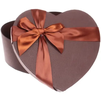 Коробка подарочная «Подарок от сердца» 22*20*9 см, шоколад
