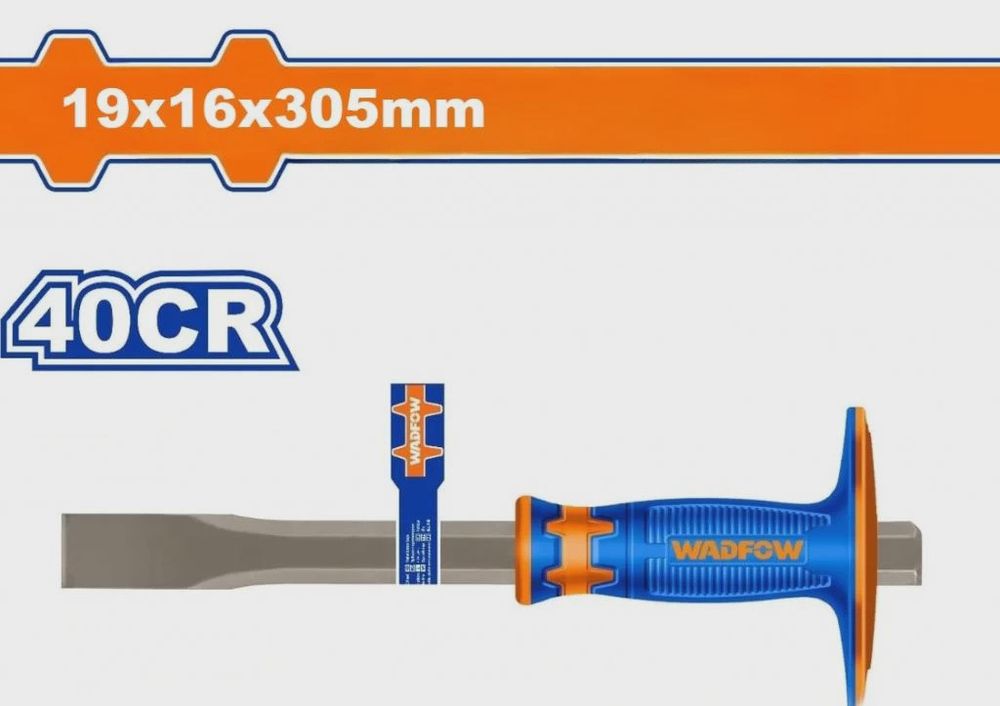 Зубило плоское с протектором WADFOW WCC2311 19х16х305 мм
