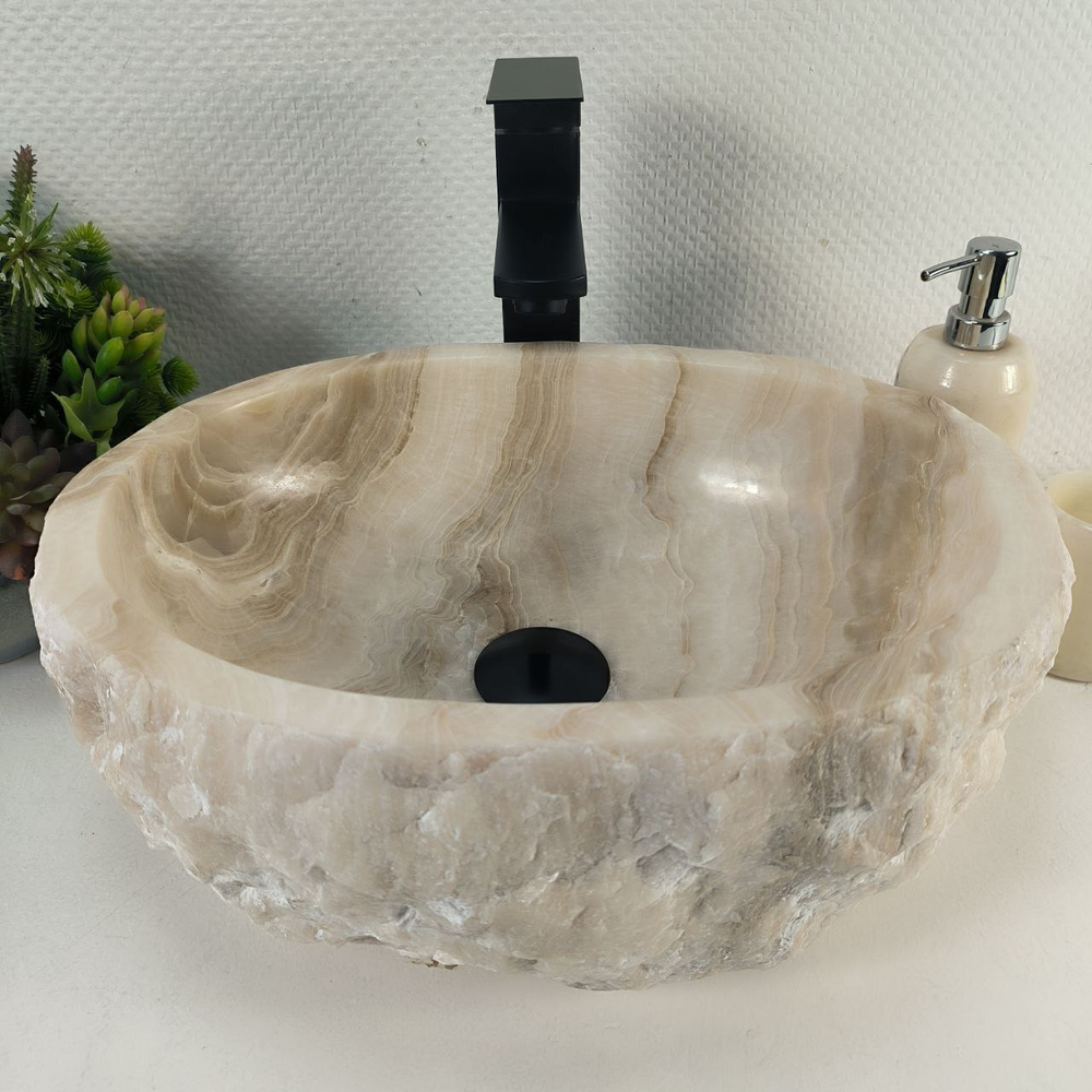 Раковина из оникса Erozy White EO-64246 43*32*16 0212