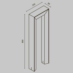 Уличный ландшафтный светодиодный светильник Maytoni   O469FL-L12GF3K