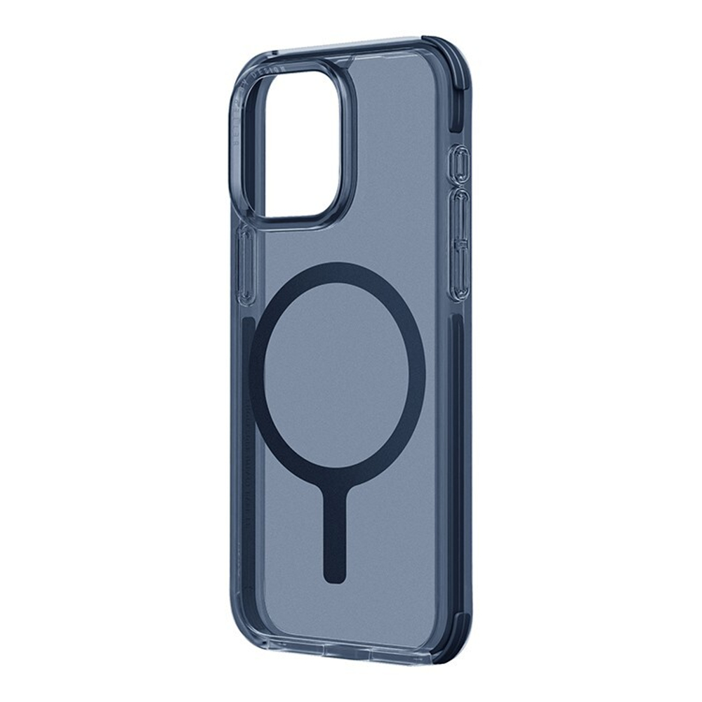 Чехол Uniq Combat AF для iPhone 15 Pro Max Smoke Blue (MagSafe) (Синий)