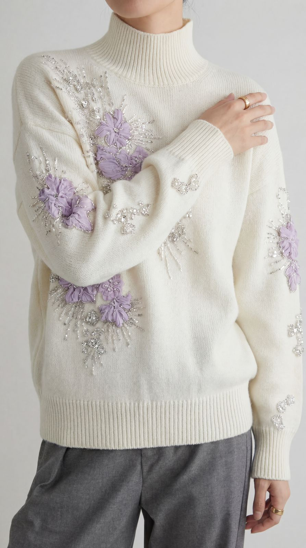 Свитер "Лавандовый Пух"