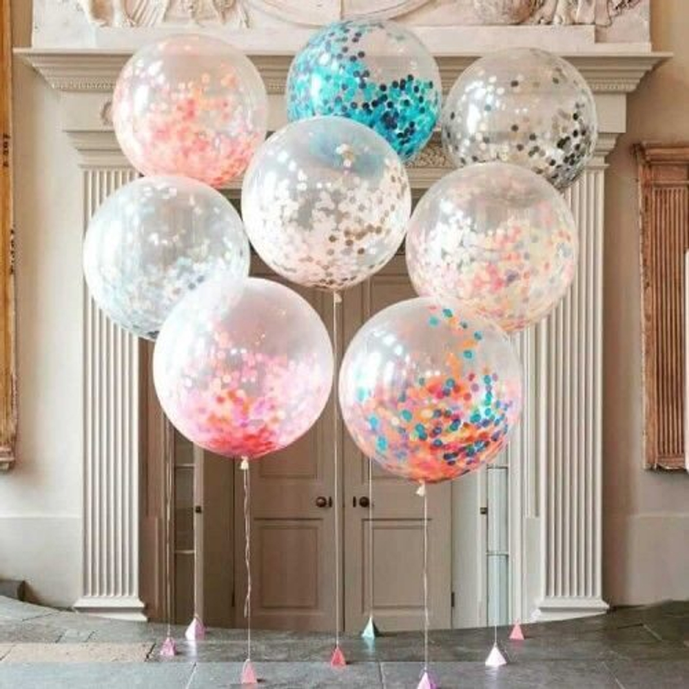 Большой воздушный шар с конфетти, 60 см