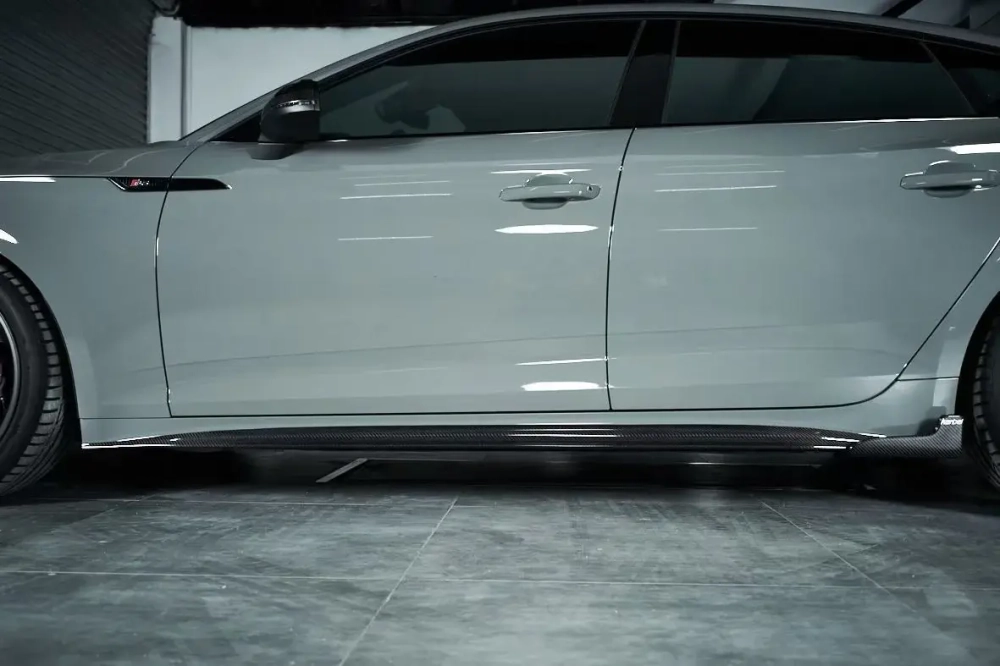 Карбоновые боковые юбки для AUDI S5 & A5 & A5 S LINE 2020-2025+ B9.5 Ауди обвес