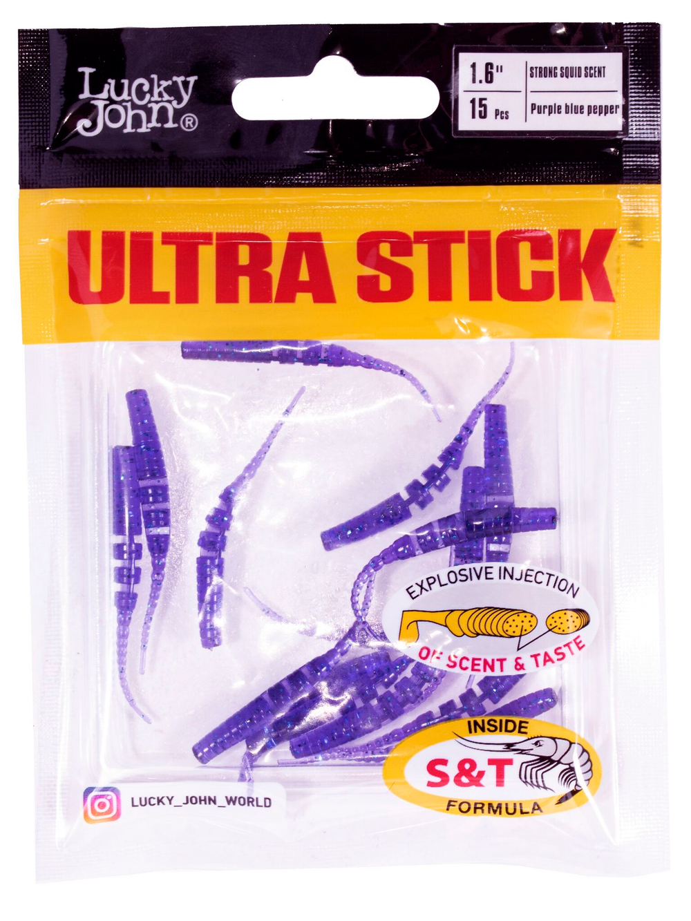 Слаги съедобные искусственные LJ Pro Series ULTRA STICK 1,6in (04.20)/S66 15шт.