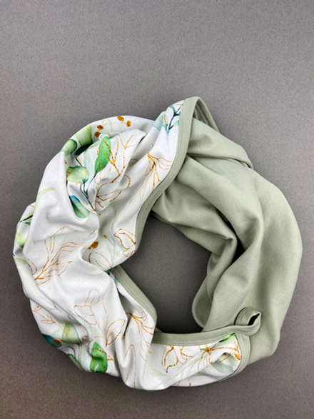 Плед 2-х сторонний LooJoo Ветви / Шалфей